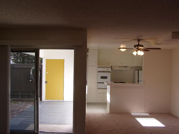 from living room to patio & kitchen