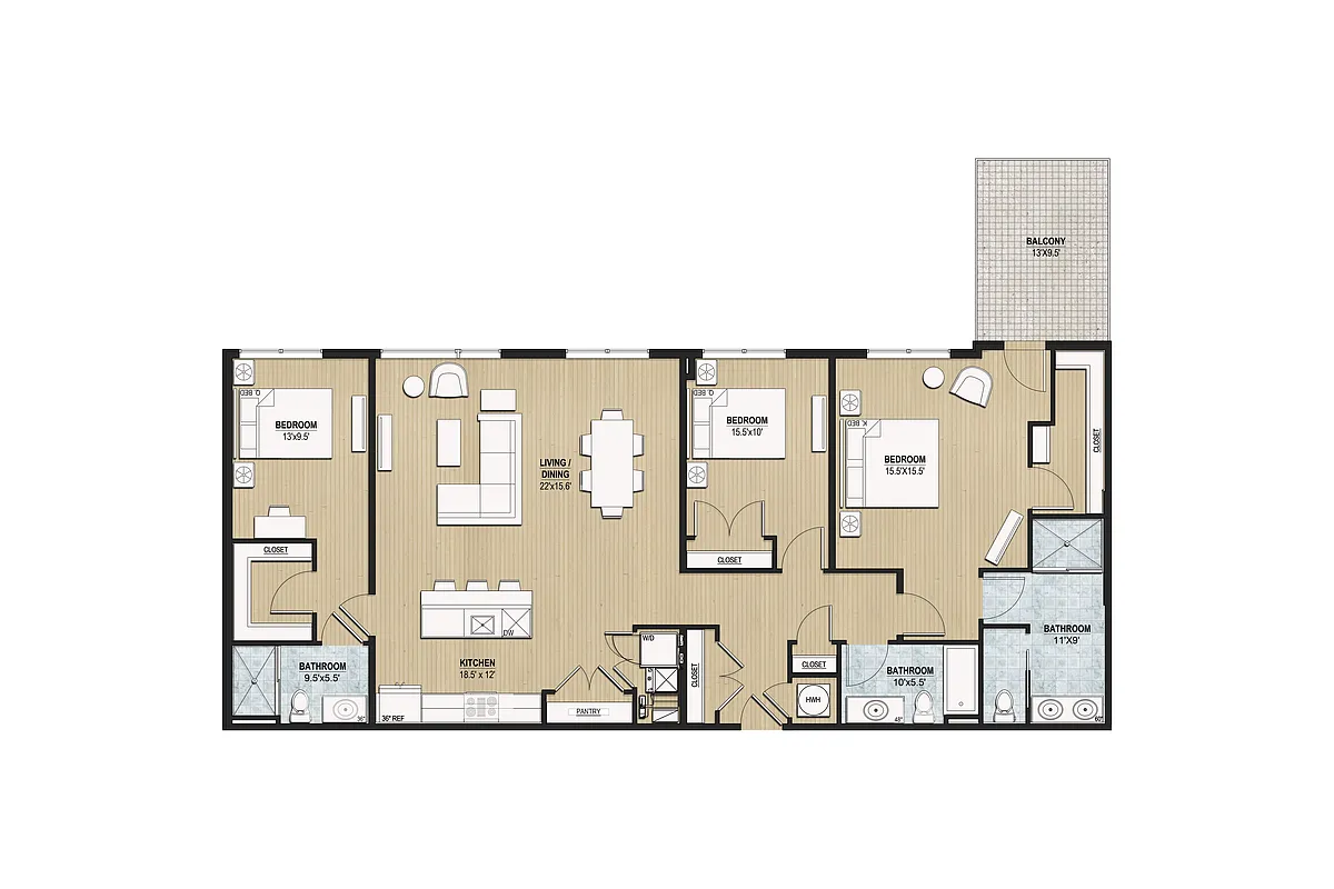 Floor plan Penthouse 606