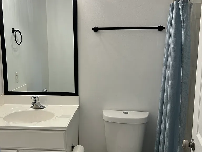 private bathroom with new fixtures