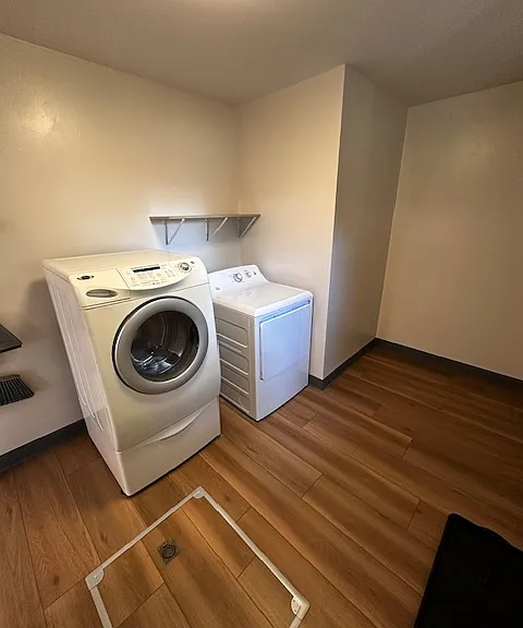 Laundry and storage room