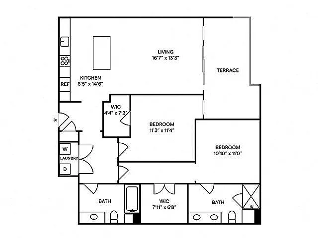 Floor plan B7