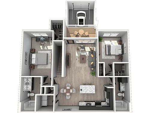 Floor plan Pikes Peak (Garage)
