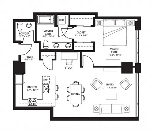 Floor plan A6 North