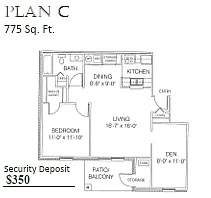 Floor plan Plan C