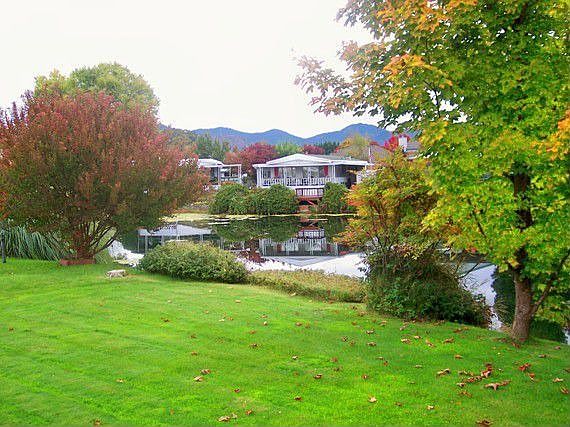 View of lake from deck