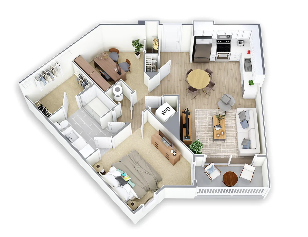 Floor plan Moss with Study