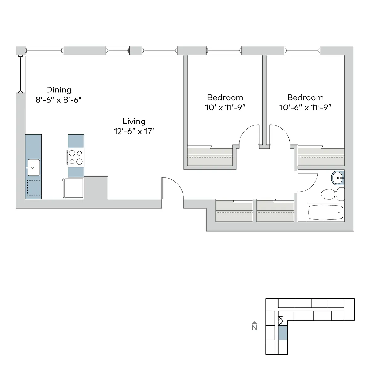 Floor plan 701ea2bC