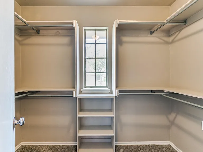 Master bedroom walk-in closet