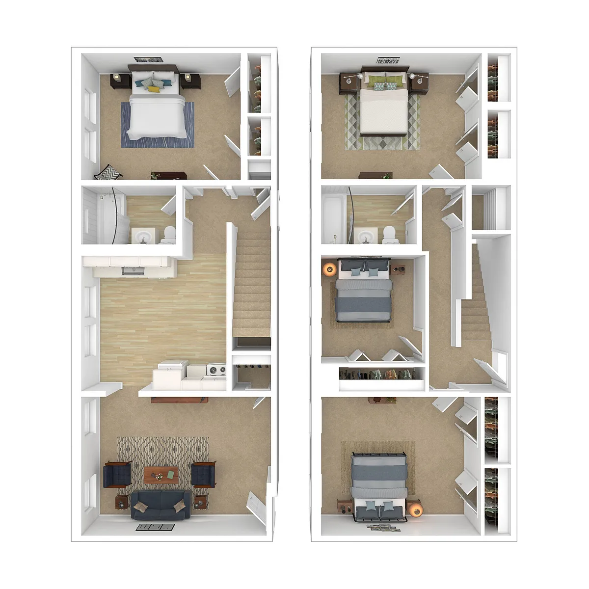 Floor plan 4 Bedroom 2 Bathroom