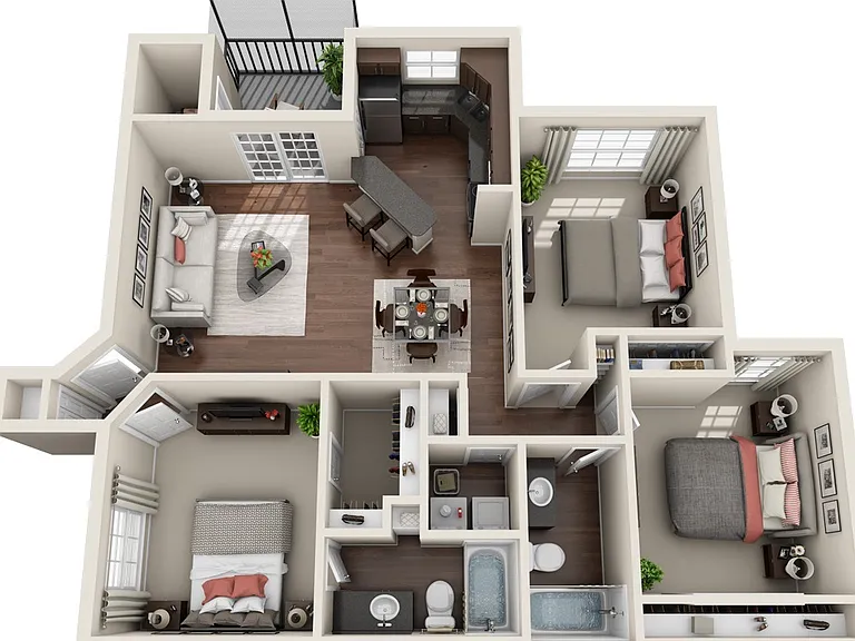 Stonebrook - Riverwalk - 2 Beds - 2 Baths - 1177 Sq. ft.