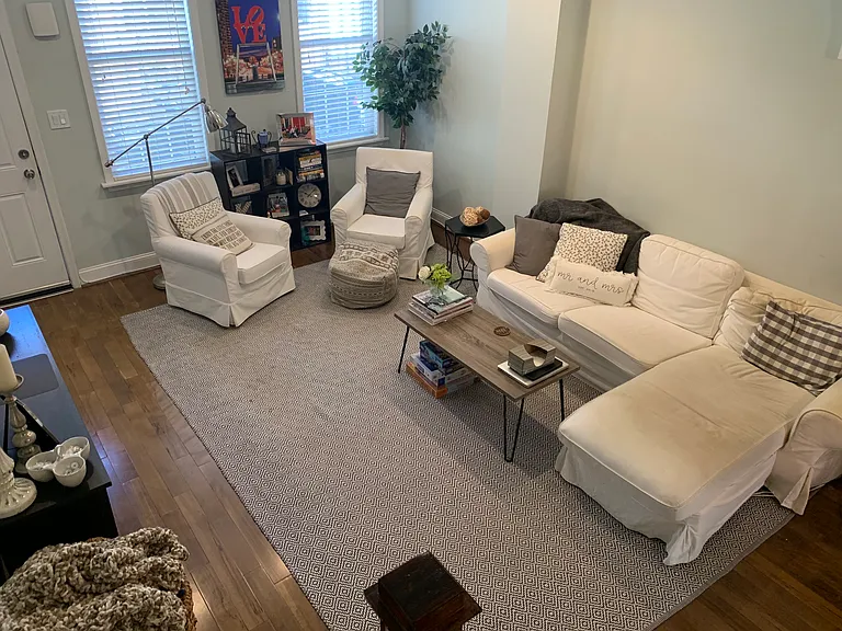 living room view from stairs