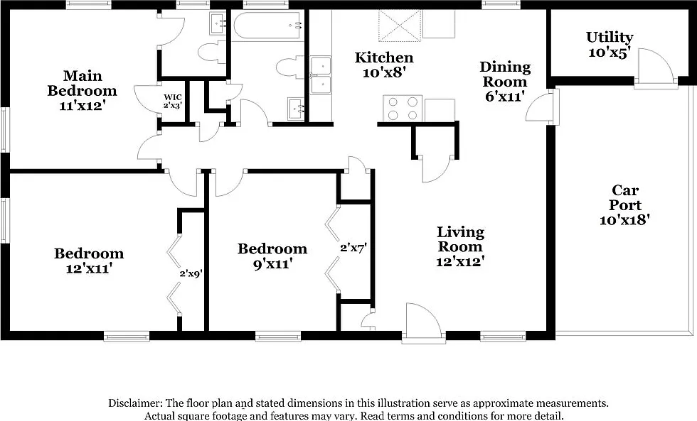 3 bed, 1.5 bath, 1186 sqft, $1,470 — Photo 2