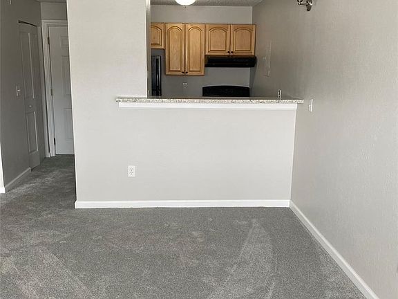 Dining room with bar countertop