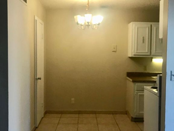 Tiled kitchen view from family room