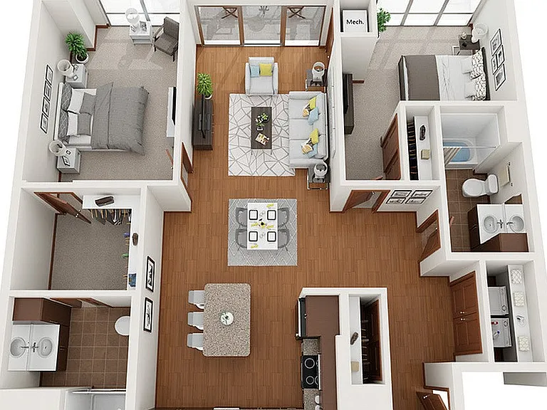 Floor Plan W1 | Domain | Apartments in Madison, WI Floor Plan W1 | Domain | Apartments in Madison, WI