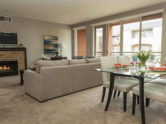 Living room + dining area
