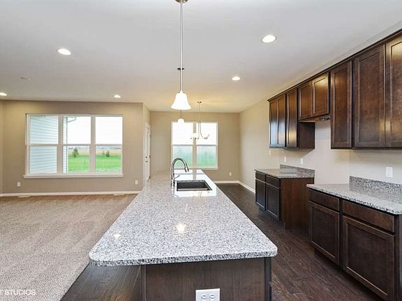 Expansive island is great for entertaining purposes.