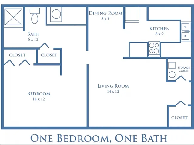 Efficiency - 650 sq. ft. Efficiency - 650 sq. ft. - Georgian Apartments