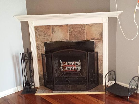 living room fireplace