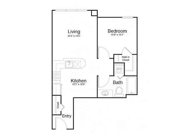 Floor plan 1H1