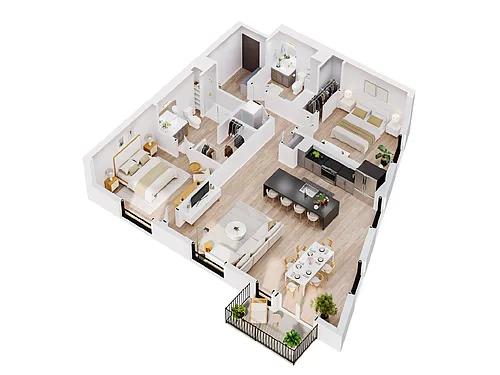 Floor plan Selene Penthouse
