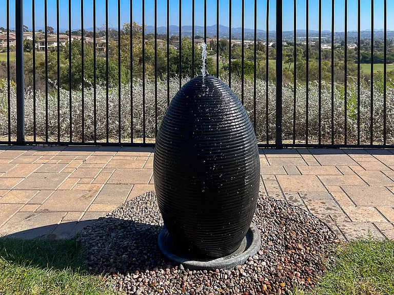 Beautiful Center Piece Fountain in the backyard.