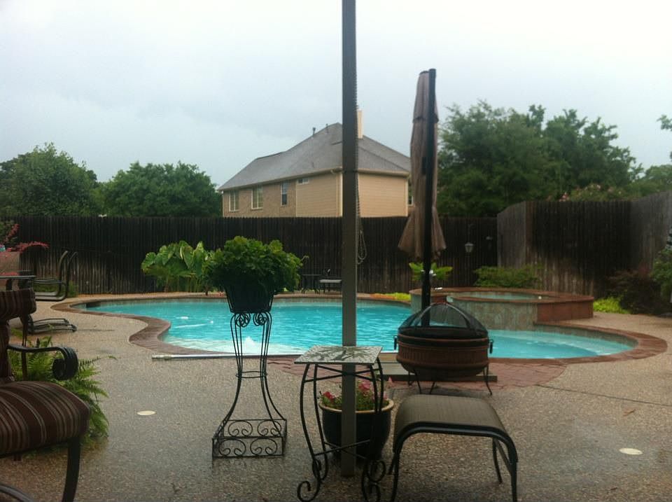 Part of back yard