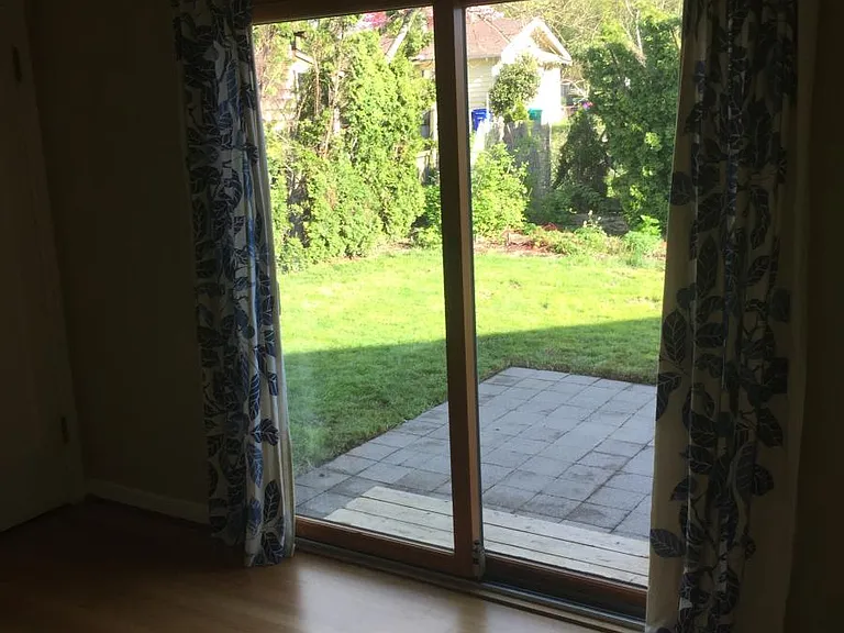 Sliding glass door to patio