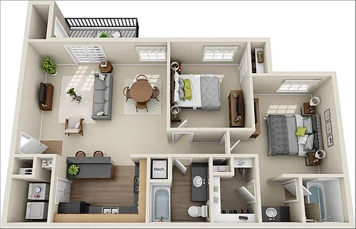 Floor plan B3
