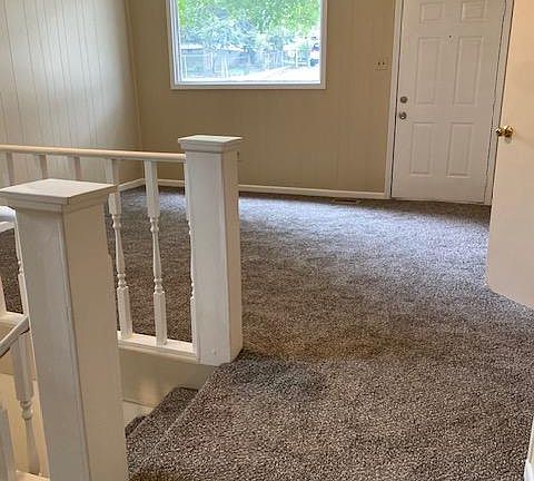 Living room looking at front door