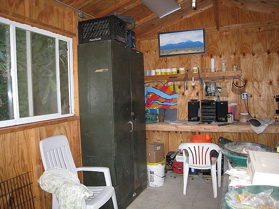 Inside Shed