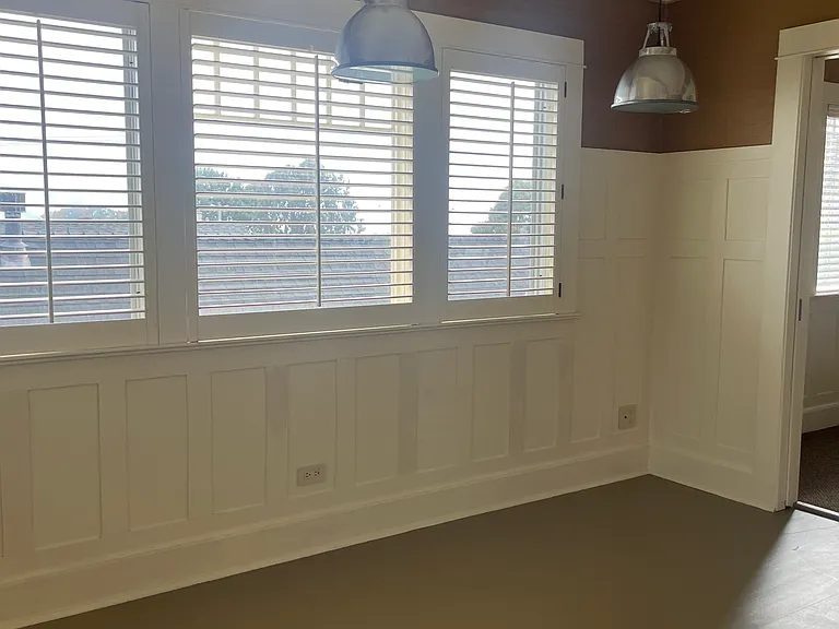 Office area with ocean views