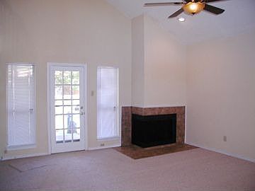 wood burning fireplace