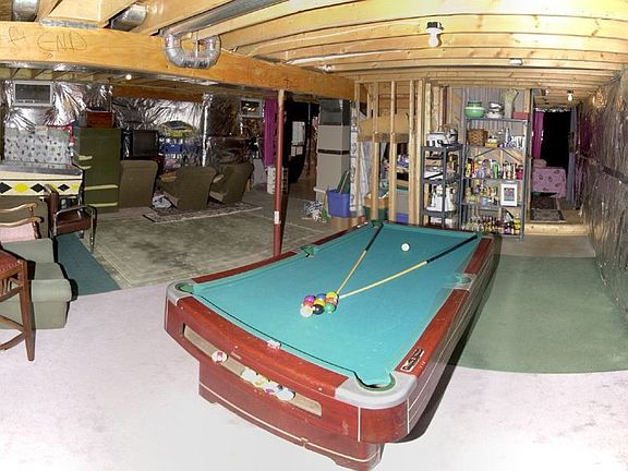 Unfinished lower level