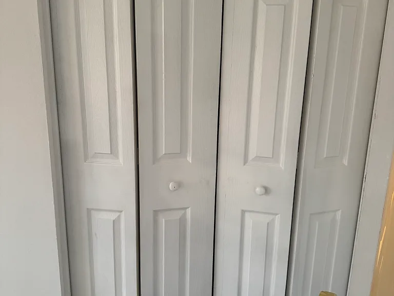 1st bedroom on the left closet