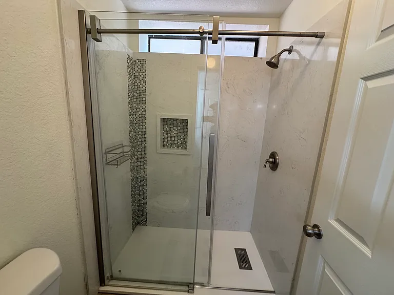 Downstairs bathroom walk-in shower