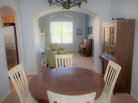 Living room and dining area