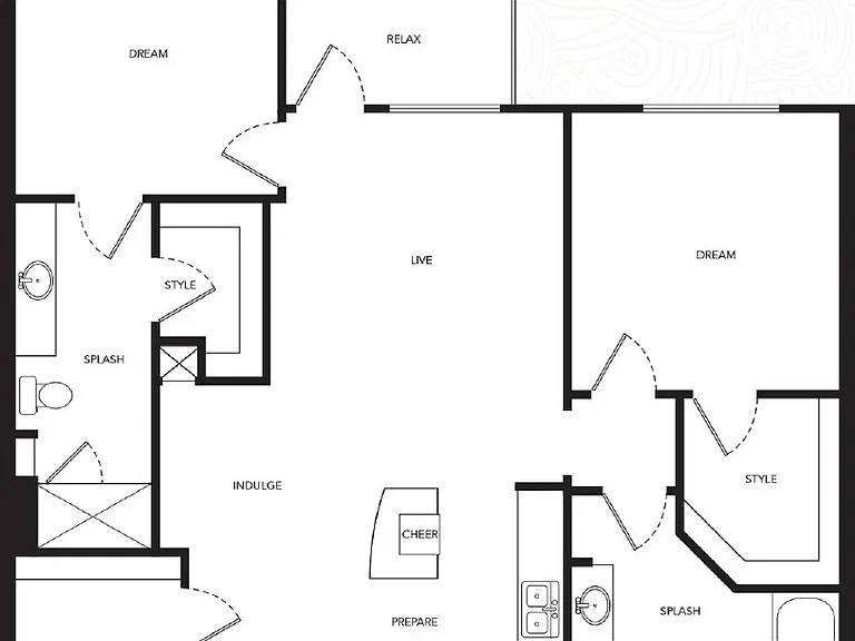 The Gallery at Mills Park - Collage A - 2 Beds - 2 Baths - 1085 Sq. ft.