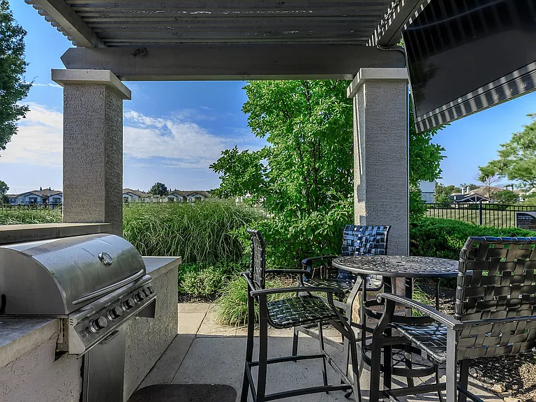 Outdoor Lounge with BBQ