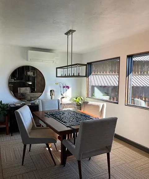 Dining area with Teton views.