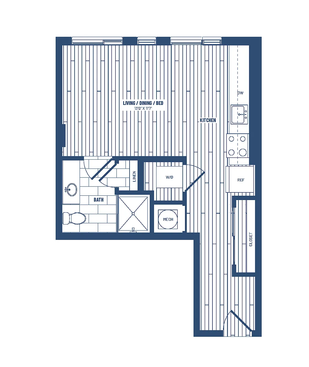 Floor plan Studio-HS2