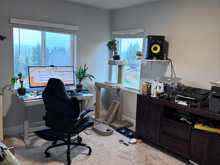 Bedroom #4, used as an office and activity room