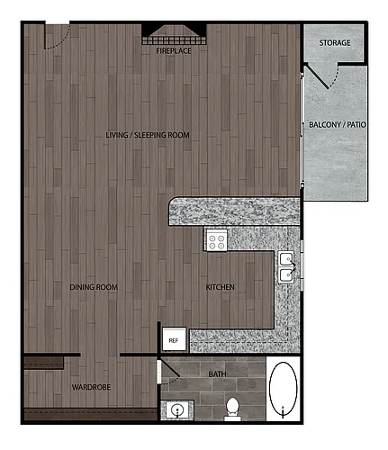 Floor plan Studio
