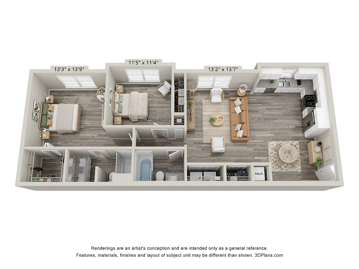 Floor plan 2X2