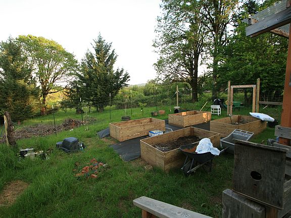 new 4x8x2 garden boxes