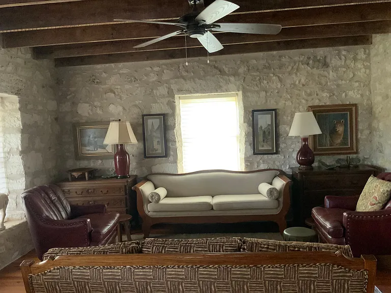 Living room west wall