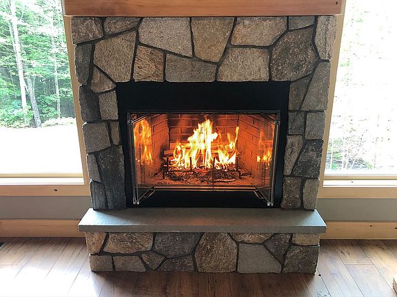 LR wood burning fireplace