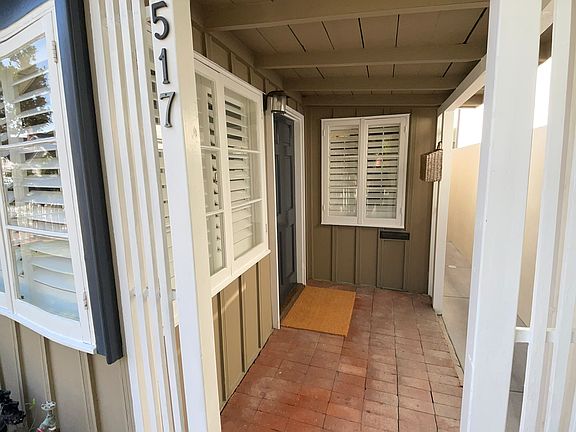 Covered entry/front door.