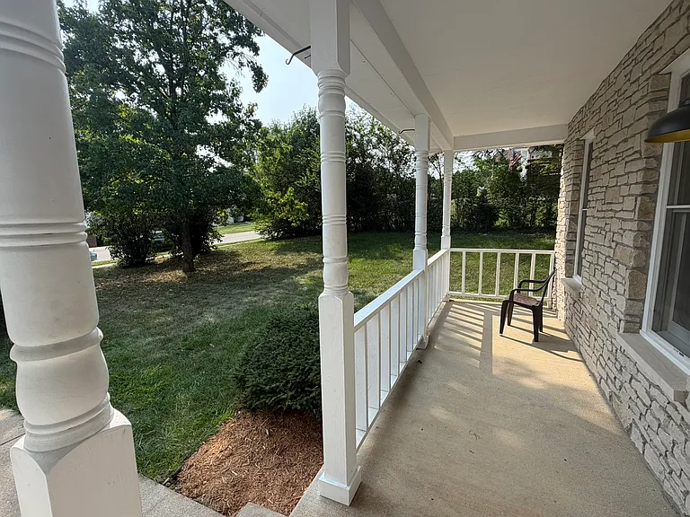 Covered front porch