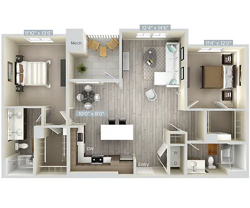 Floor plan B6-1245-2
